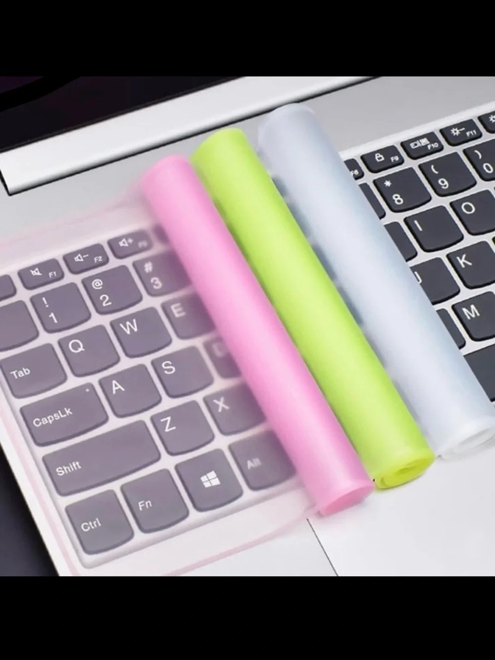💞 New Pack of 3 Colorful Silicone Keyboard Covers